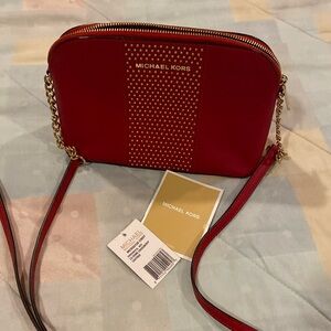 Michael Kors Large dome crossbody leather bag